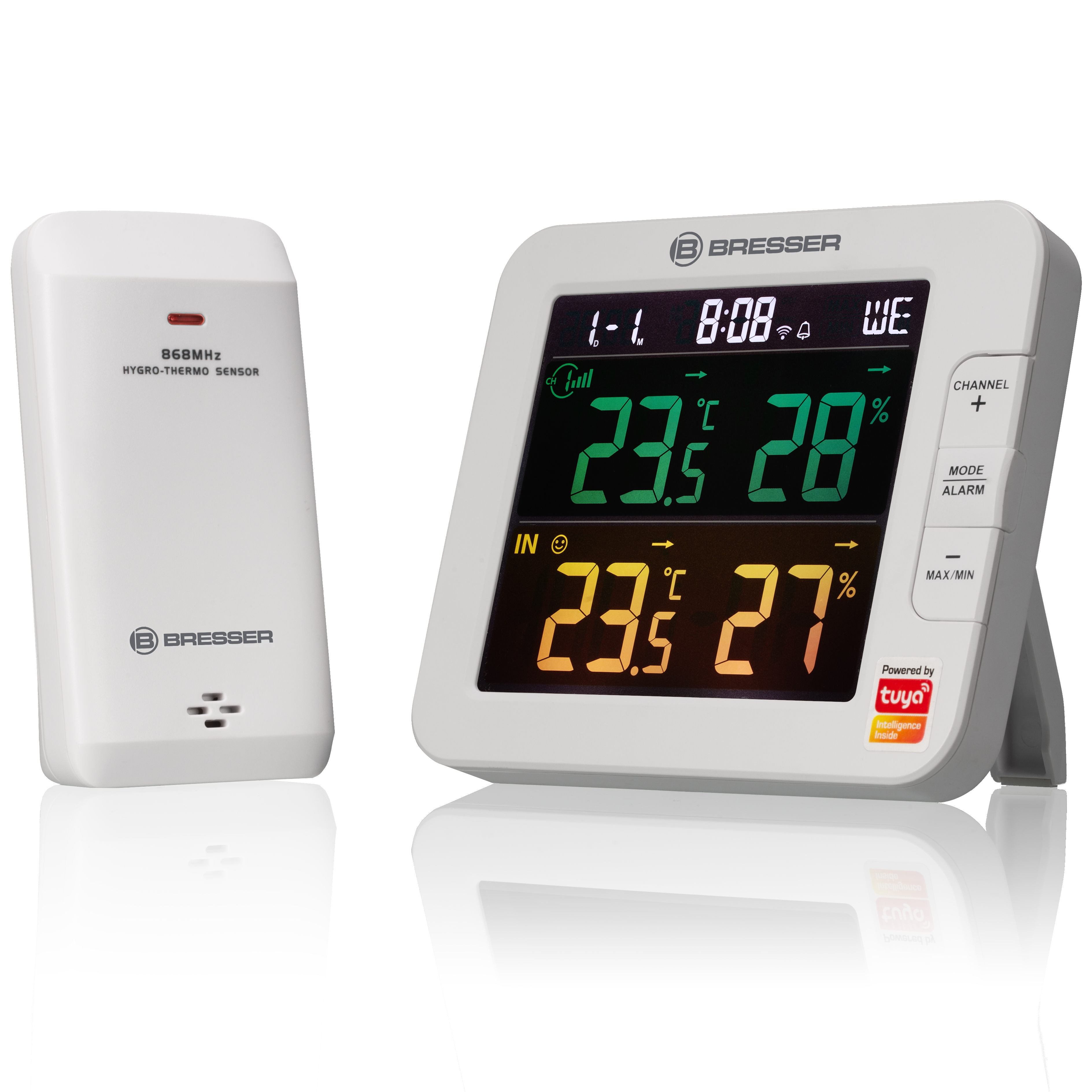 BRESSER Smart Home 7-Kanal Tuya Thermo-Hygrometer