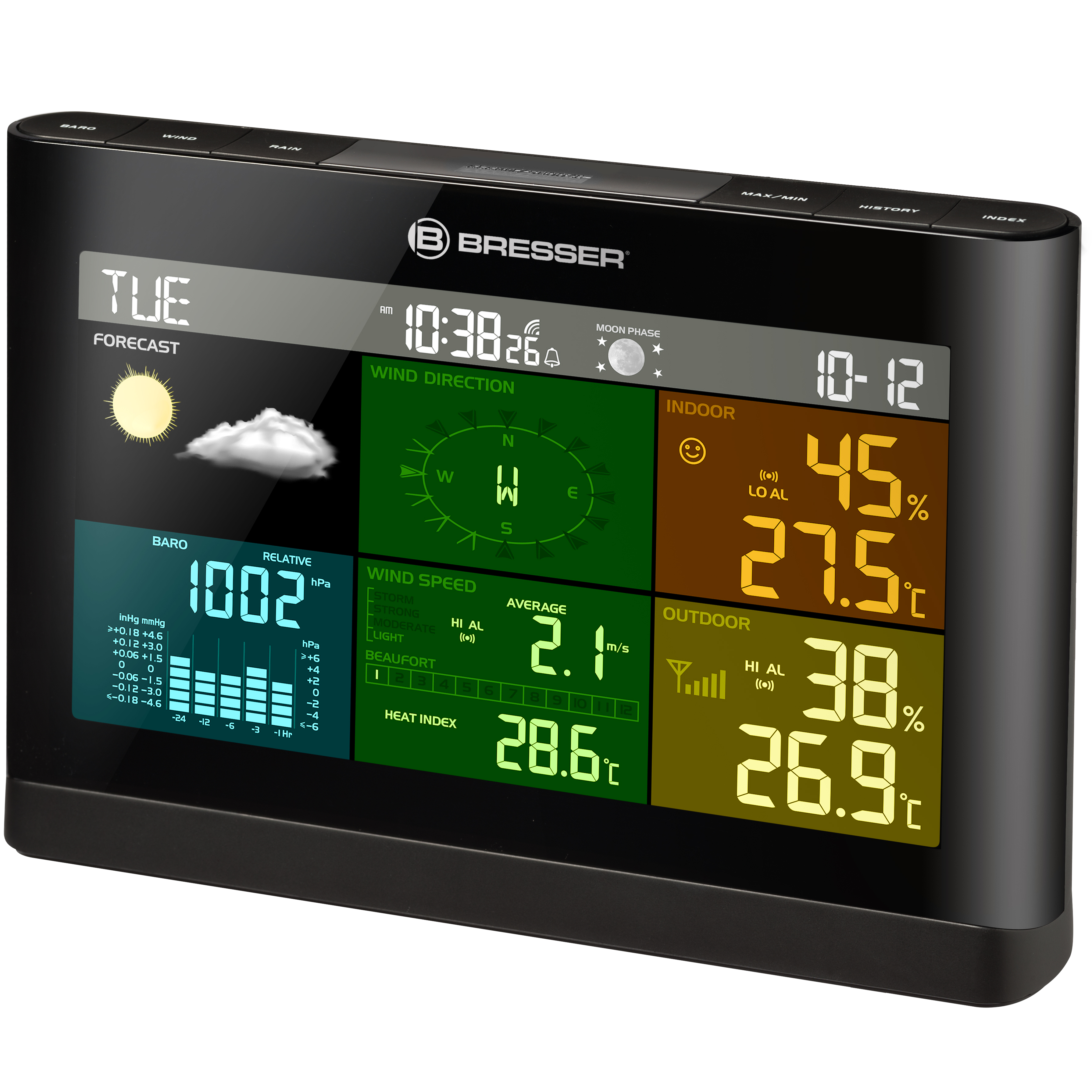 BRESSER zusätzliche / Ersatz-Basisstation für 7002550 Comfort Wetterstation