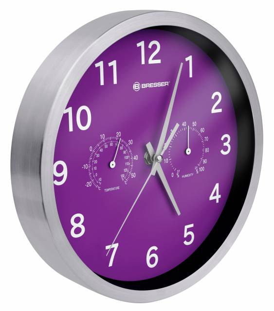 Horloge murale météo MyTime LCD - BRESSER - Promo-Optique