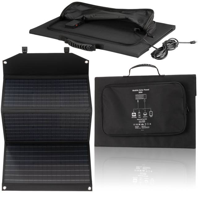 Bresser Cargador Solar Móvil Ultracompacto 21W con Salida USB y DC