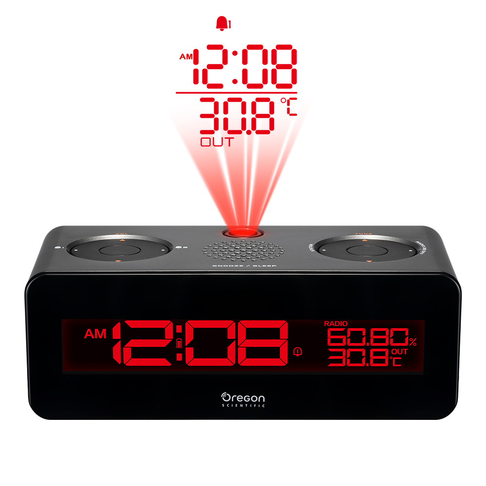 Intimidatie bladeren Betsy Trotwood Bresser | Oregon Scientific Clock Radio with Projection Clock and Dual  Alarm Clock (anthracite) | Expand Your Horizon