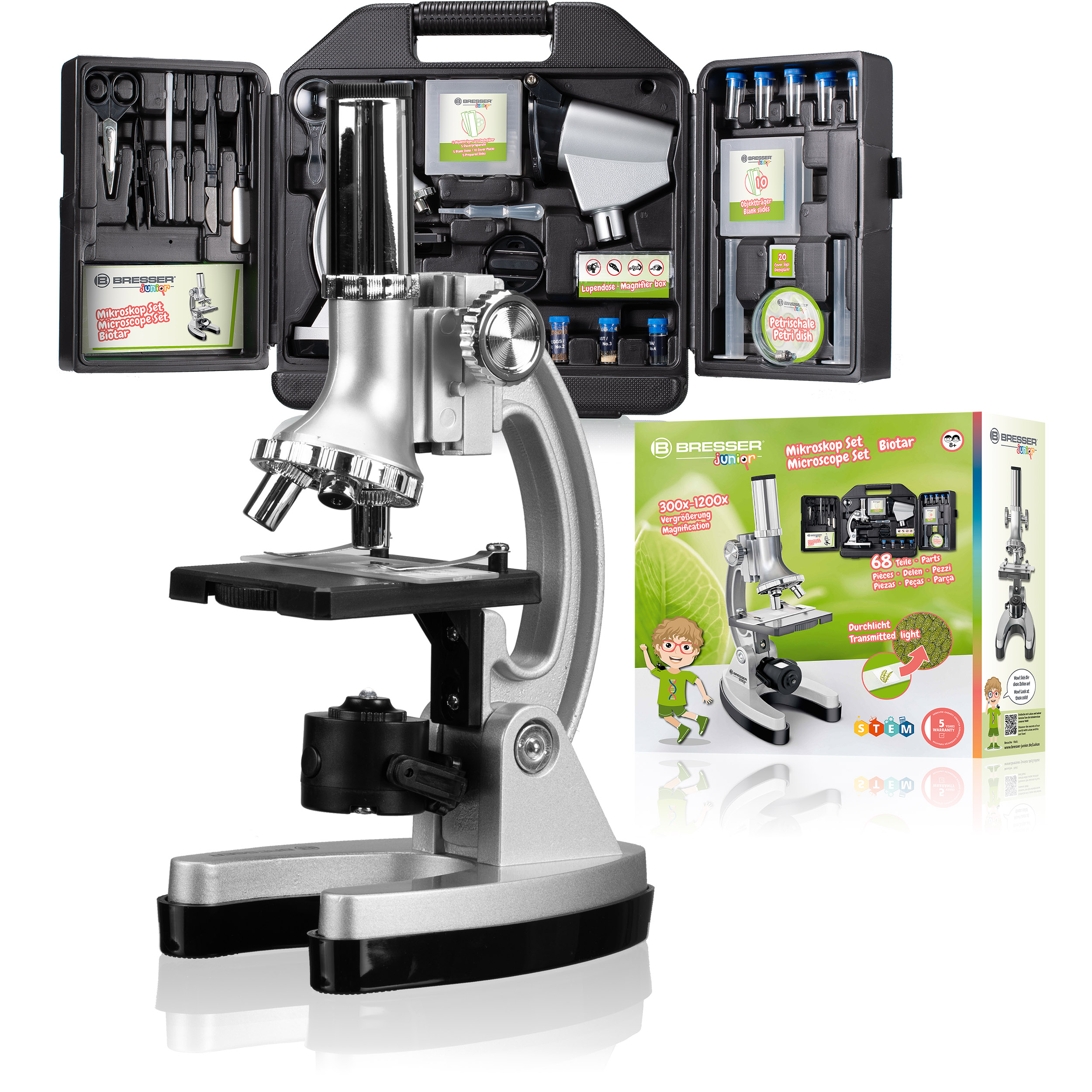 Bresser Microscope Lames Porte-Objets micromètre…