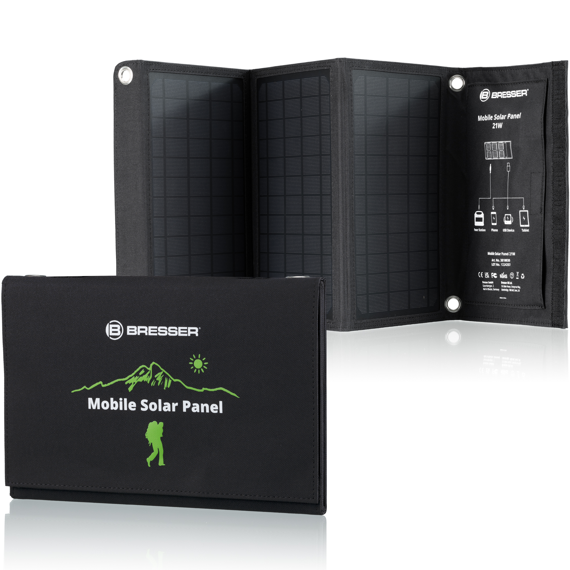KIT Batterie externe portable 500 W + Panneau solaire 60 W Bresser