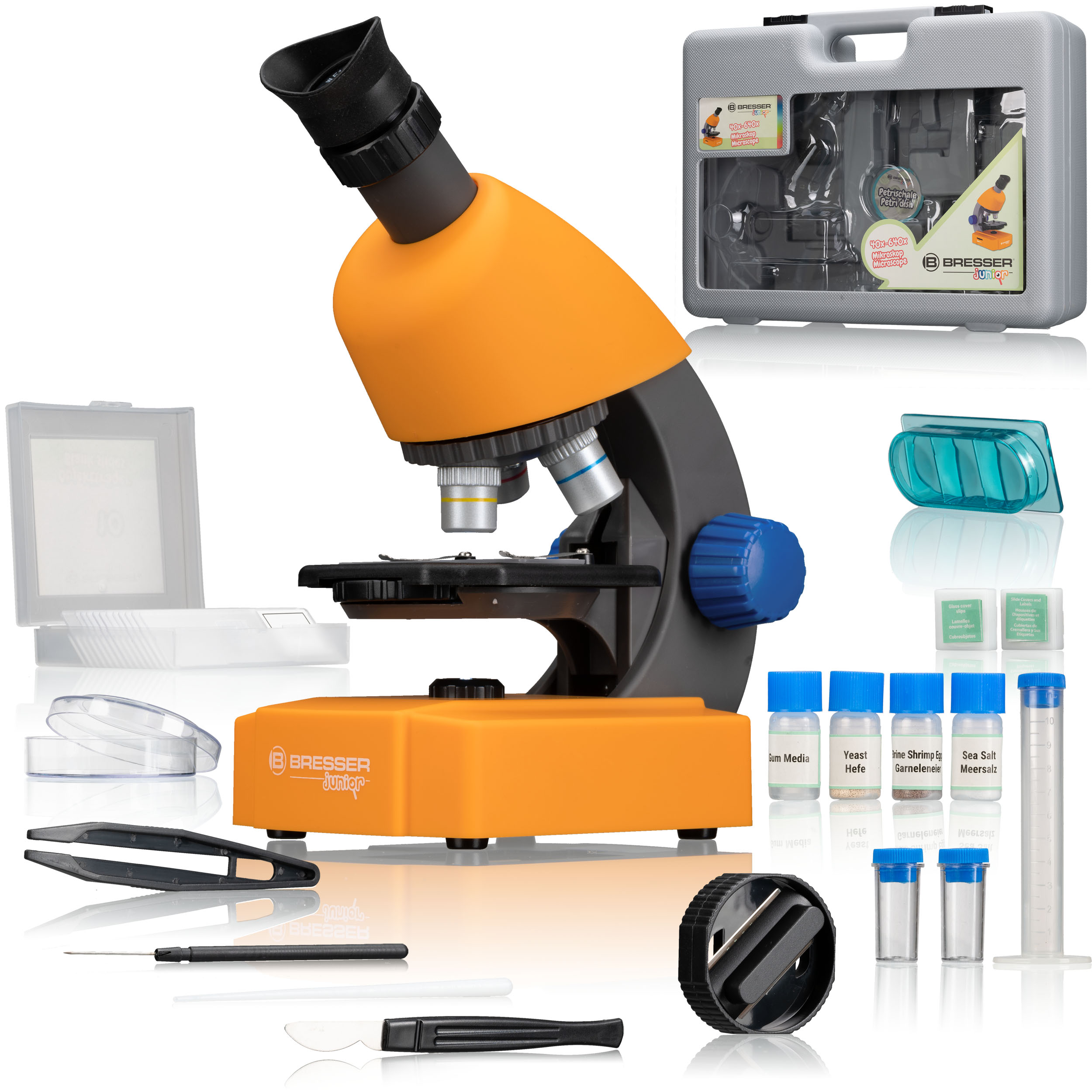 Bresser  BRESSER JUNIOR Microscope 40x-640x avec accessoire et